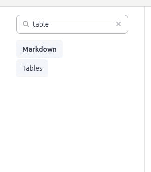 The sidebar filter with a query typed and the tree narrowed
